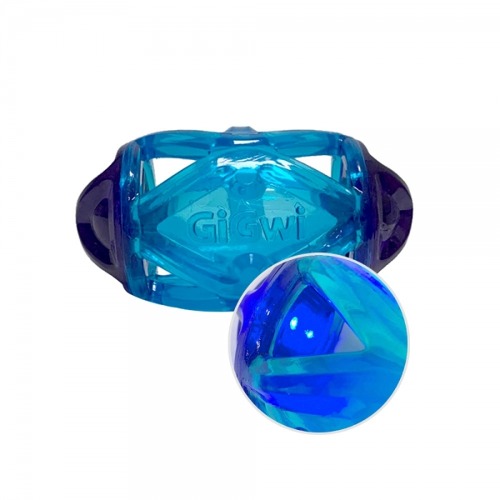기그위 강아지 장난감 럭비 LED 블루