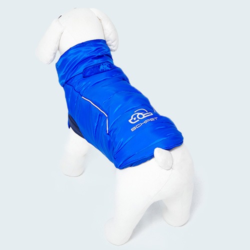 슈펫 패딩자켓 강아지 산책 옷 (블루)