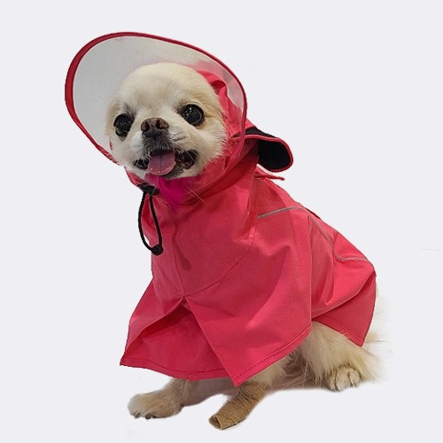 슈펫 햇레인커버3 강아지옷 우비 (핑크)