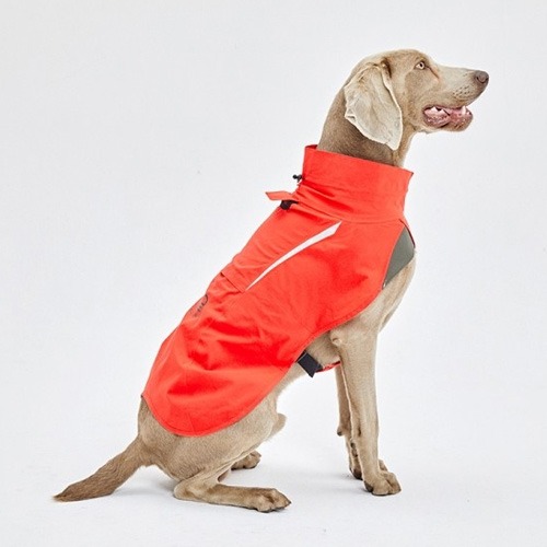 슈펫 윈드레인우비 바람막이형 강아지옷 (오렌지)