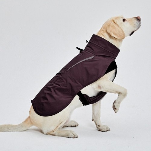 슈펫 윈드레인우비 바람막이형 강아지옷 (와인)